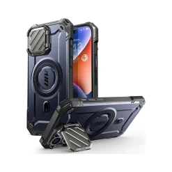 Cell Phone Cases<SUPCASE Unicorn Beetle MAG XT Rugged Case for iPhone 15 Pro, Shock-Absorbing, Dark Blue