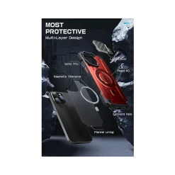 Cell Phone Cases<SUPCASE Unicorn Beetle MAG XT MagSafe Rugged Case for iPhone 15 Pro Max, Shock-Absorbing, Metallic Red (SPH23MX67MGXTRD)