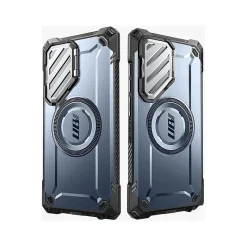 Cell Phone Cases<SUPCASE Unicorn Beetle MAG XT MagSafe Bumper Case for Samsung Galaxy S24 Ultra, Shock Absorbing, Metallic Blue (GXYS24U5GMXTTT)