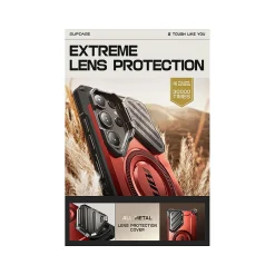 Cell Phone Cases<SUPCASE Unicorn Beetle MAG XT MagSafe Bumper Case for Samsung Galaxy S24 Ultra, Shock Absorbing, Metallic Red (GXYS24U5GMXTRD)