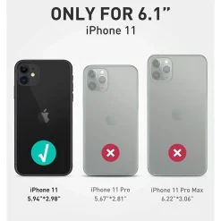 Cell Phone Cases<SUPCASE Unicorn Beetle Pro Black Rugged Case for iPhone 11 (S-IP1161-UBP-BK)