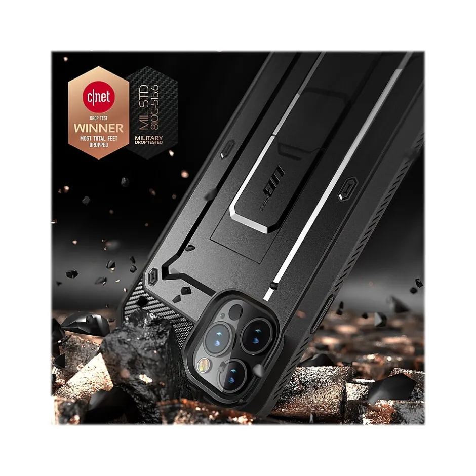 Cell Phone Cases<SUPCASE Unicorn Beetle Pro MagSafe Rugged Case for iPhone 12/12 Pro, Shock Absorbing, Black (SUP-iPhone2020-6.1-UBPro-SP-Black)