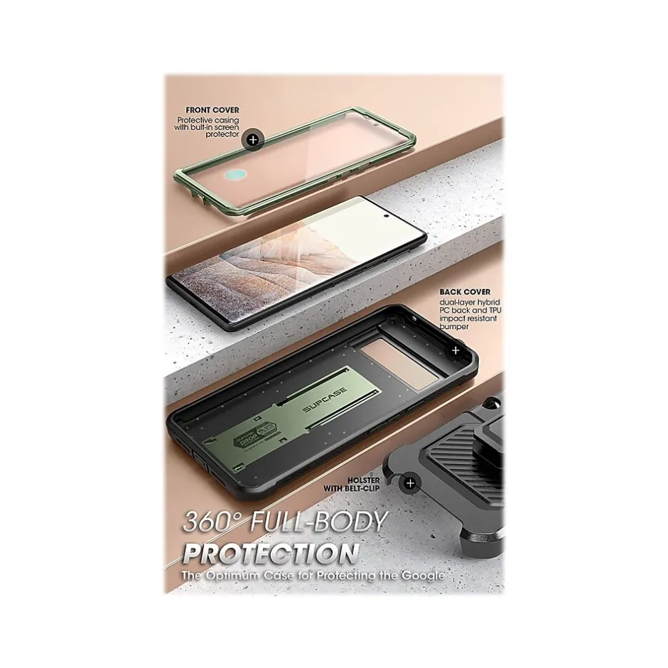 Cell Phone Cases<SUPCASE Unicorn Beetle PRO Dark Green Rugged Case for Google Pixel 6 Pro (SUP-GooglePixel6Pro-UBPro-SP-Guldan)