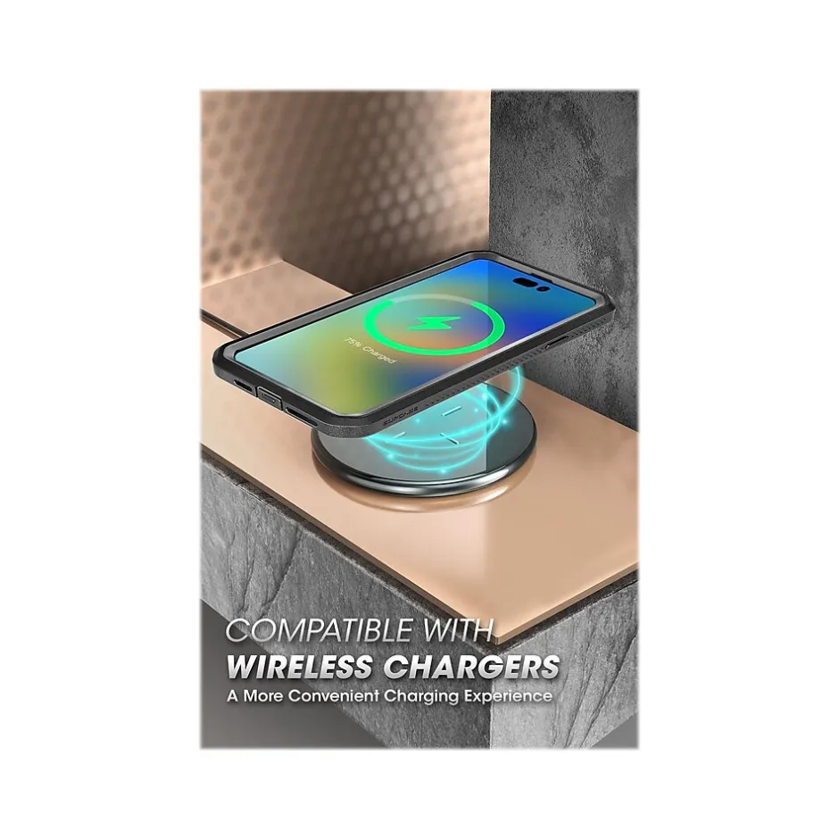 Cell Phone Cases<SUPCASE Unicorn Beetle PRO Black Rugged Case for iPhone 14 Pro (SUP-iPhone2022Pro-6.1-UBPro-SP-Black)