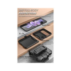 Cell Phone Cases<SUPCASE Unicorn Beetle PRO Black Rugged Case for Samsung Galaxy Z Flip4 (SUP-Galaxy2022-ZFlip4-5G-UBPro-Black)