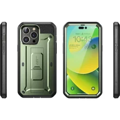 Cell Phone Cases<SUPCASE Unicorn Beetle PRO Dark Green Rugged Case for iPhone 14 Pro Max (SUP-iPhone2022Pro-6.7-UBPro-SP-Guldan)