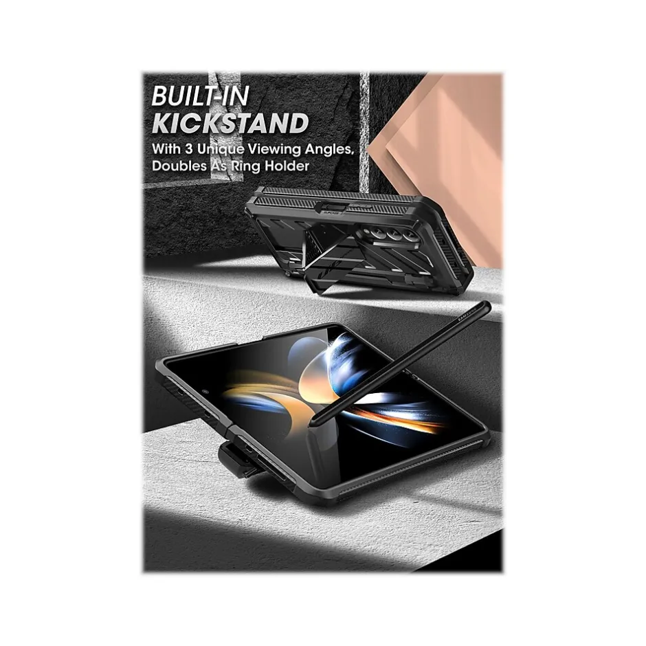 Cell Phone Cases<SUPCASE Unicorn Beetle PRO Black Rugged Case for Samsung Galaxy Z Fold4 (SUP-Galaxy2022-ZFold4-5G-UBPro-SP-Black)