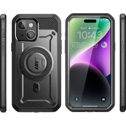 Cell Phone Cases<SUPCASE Unicorn Beetle PRO MAG Rugged Case for iPhone 15, Black (SUP-iPhone2023-6.1-MagPro-SP-Black)