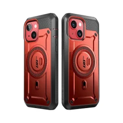 Cell Phone Cases<SUPCASE Unicorn Beetle PRO MAG Rugged Case for iPhone 15, Metallic Red (SUP-iPhone2023-6.1-MagPro-SP-Ruddy)