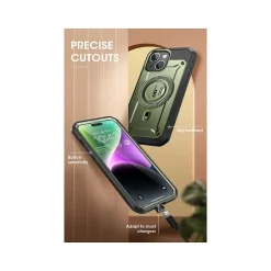Cell Phone Cases<SUPCASE Unicorn Beetle PRO MAG Rugged Case for iPhone 15, Dark Green (SUP-iPhone2023-6.1-MagPro-SP-Guldan)