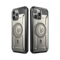 Cell Phone Cases<SUPCASE Unicorn Beetle PRO MAG Rugged Case for iPhone 15 Pro Max, Shock-Absorbing, Titan Gray