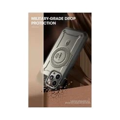 Cell Phone Cases<SUPCASE Unicorn Beetle PRO MAG Rugged Case for iPhone 15 Pro, Shock-Absorbing, Titan Gray