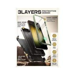 Cell Phone Cases<SUPCASE Unicorn Beetle Pro Rugged Case for Samsung Galaxy S24, Shock Absorbing, Dark Green (GS24UBPR2SGN)