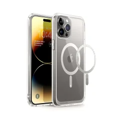 Cell Phone Cases<SUPCASE Unicorn Beetle Slim MagSafe Phone Case for iPhone 15 Pro Max, Gray (SUP-iPhone2023Max-6.7-UBMag-Clear)