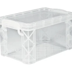Hot Super Stacker Storage Boxes, Hold 400 3 x 5 Cards, Plastic, Clear Index Cards