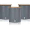 Food Storage Containers<Swan Carbon Steel Container, 1.84L, Slate Gray (SWKA17513GRYN)