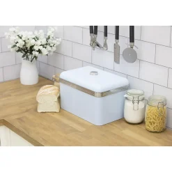 Food Storage Containers<Salton Swan Retro Bread Bin, Large Storage Capacity (SWKA1010BLN)