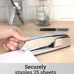 Swingline 747 Desktop Stapler, 25-Sheet Capacity, Chrome (74720) New