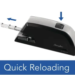 Swingline Commercial Reduced-Effort Electric Desktop Stapler, 20-Sheet Capacity, Black/Silver (6701) Hot