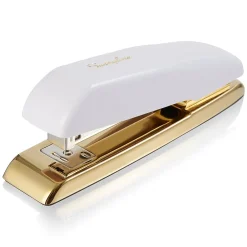 Swingline Durable Desktop Stapler, 20-Sheet Capacity, White/Gold (64701) Sale