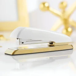 Swingline Durable Desktop Stapler, 20-Sheet Capacity, White/Gold (64701) Sale