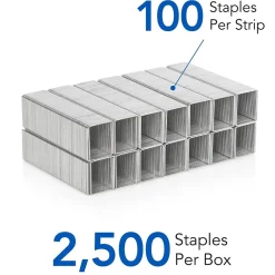 Swingline LightTouch Heavy Duty Staples, 0.63 Leg Length, 2500/Box (90009) Hot