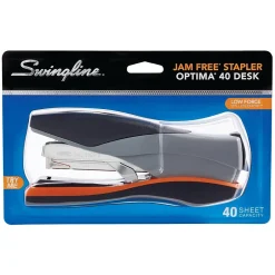 Swingline Optima 40 Desktop Stapler, 40-Sheet Capacity, Silver (S7087840)