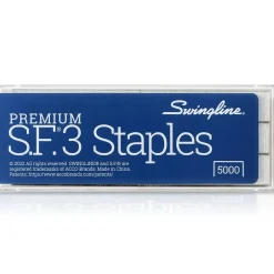 Swingline S.F. 3 Premium 1/4" Length Standard Staples, Half Strip, 5000/Box (35440)