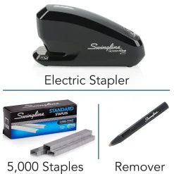 Swingline Speed Pro™ Electric Stapler Value Pack (Premium Staples & Staple Remover Included), 25 Sheet Capacity, Black (42140) Online