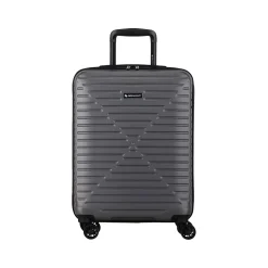 Swiss Mobility DCA 21.5" Hardside Carry-On Suitcase, 8-Wheeled Spinner, Gray Geometric (HLG1020SM-GREY)