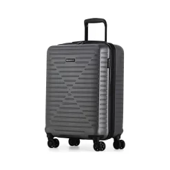 Swiss Mobility DCA 2-Piece Hardside Spinner Luggage Set, Gray Geometric (HLG1002SM-GREY)