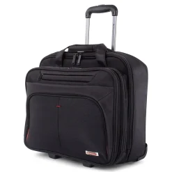 Swiss Mobility Polyester Purpose Business Case On Wheels, 1680D, Black (BZCW1002SMBK)