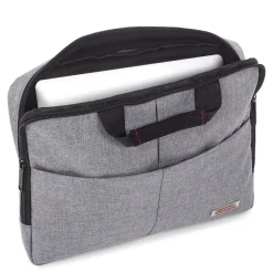 Swiss Mobility Sterling Polyester Slim Briefcase, Grey (EXB1071SMGRY)