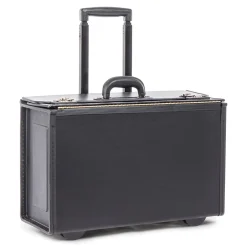 Swiss Mobility Vegan Leather Business Case On Wheels, Black (251622)
