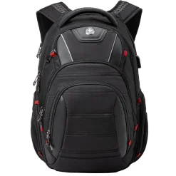 SwissDigital Circuit Laptop Backpack, Black (J14-BR)