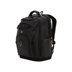 Backpacks<SWISSGEAR USB Work Pack Pro Tool Laptop Backpack, Black with White Dots Plastic (3636200472)