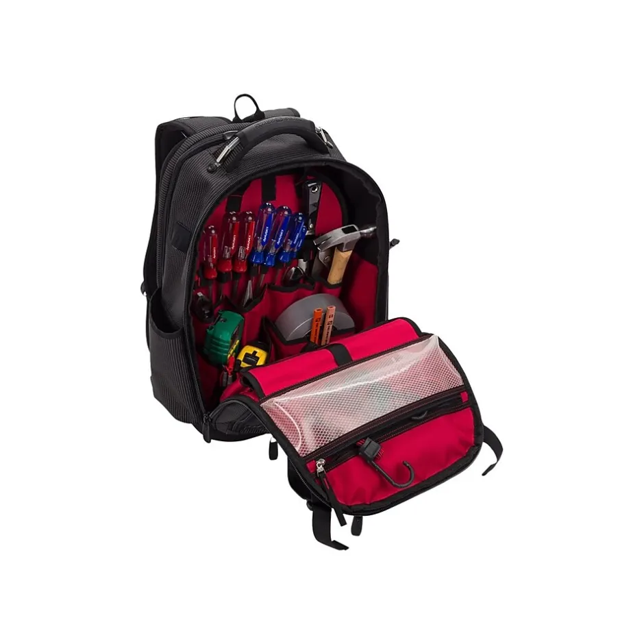 Backpacks<SWISSGEAR USB Work Pack Pro Tool Laptop Backpack, Black with White Dots Plastic (3636200472)