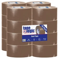 Tape Logic ™ 10 mil Duct Tape, 3" x 60 yds, Brown, 16/Pack* Duct Tape