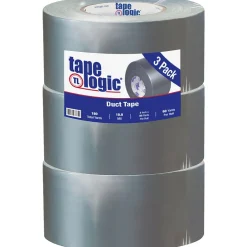 Tape Logic ™ 10 mil Duct Tape, 3" x 60 yds, Silver, 3/Pack* Duct Tape