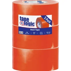 Tape Logic ™ 10 mil Duct Tape, 3" x 60 yds, Orange, 3/Pack* Duct Tape
