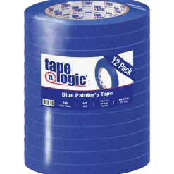 Tape Logic ® 3000 Painter's Tape, 5.2 Mil, 1/2" x 60 yds., Blue, 12/Case (T933300012PK)* Masking Tape