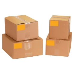 Tape Logic 6" x 3" Rectangle Inventory Label, Fluorescent Orange, 250/Roll New