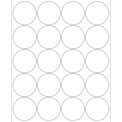 Tape Logic ® Circle Laser Labels, 2", Glossy White, 2000/Case (LL302)* Address Labels