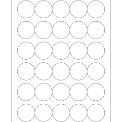 Tape Logic ® Circle Laser Labels, 1 1/2", White, 3000/Case (LL143) Clearance