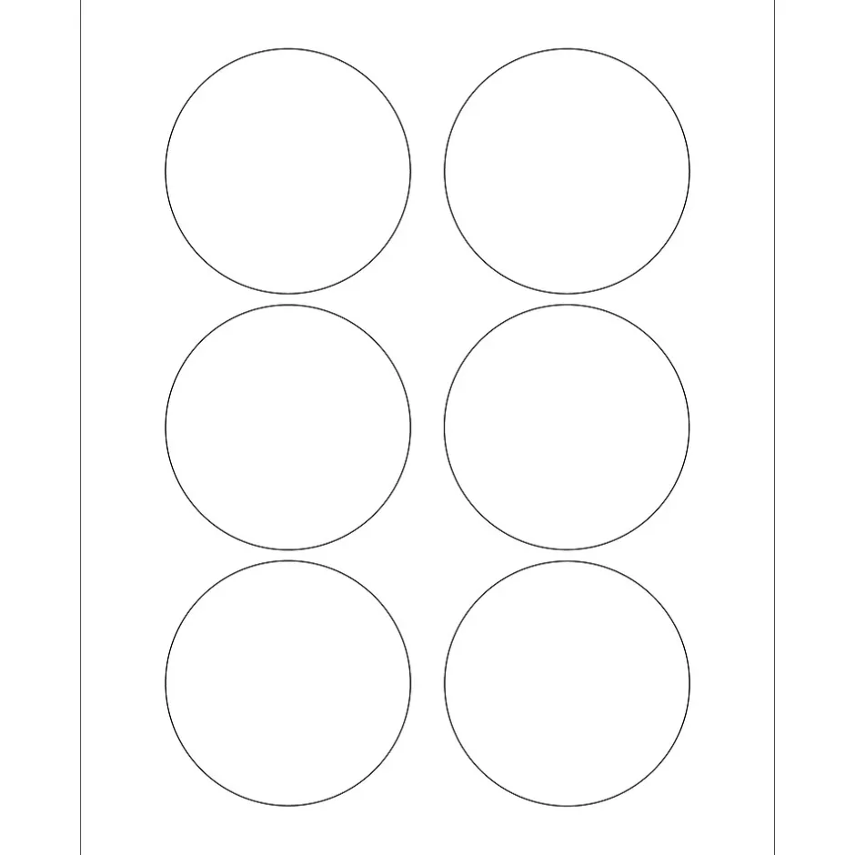 Tape Logic ® Circle Laser Labels, 3", White, 600/Case (LL150) Best