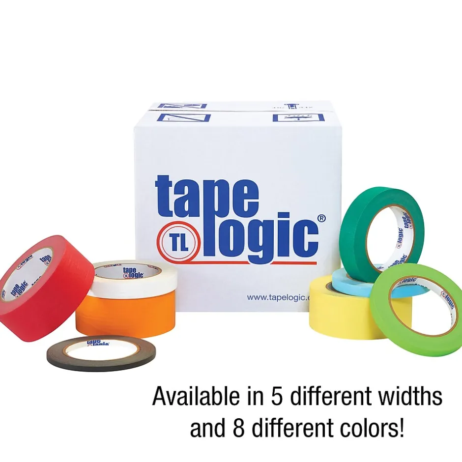 Tape Logic ® Colored Masking Tape, 4.9 Mil, 1/2" x 60 yds., Dark Green, 12/Case (T93300312PKE)* Masking Tape