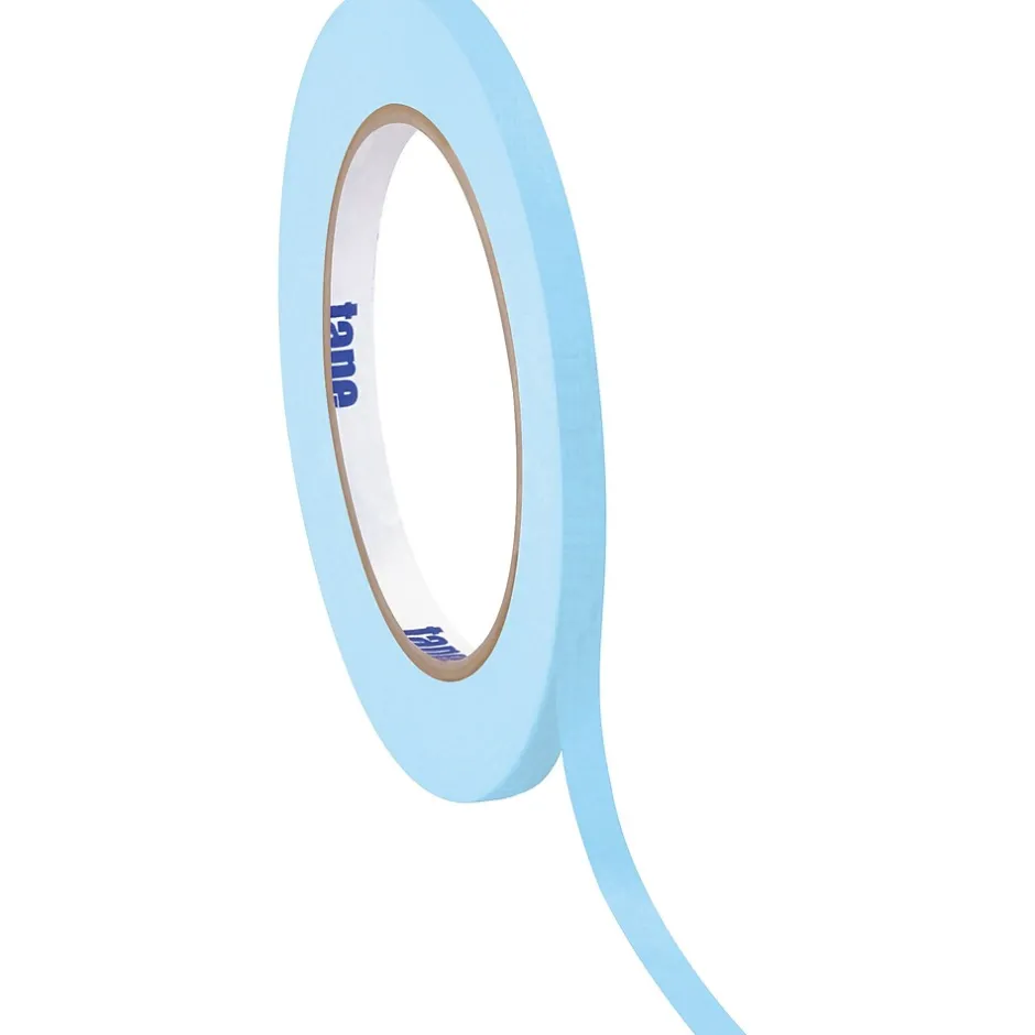 Tape Logic ® Colored Masking Tape, 4.9 Mil, 1/2" x 60 yds., Light Blue, 12/Case (T93300312PKH)* Masking Tape