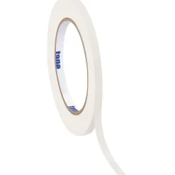 Tape Logic ® Colored Masking Tape, 4.9 Mil, 1/2" x 60 yds., White, 12/Case (T93300312PKW)* Masking Tape