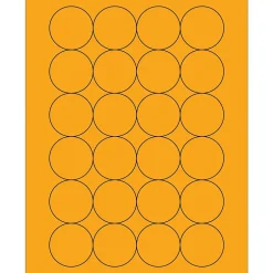 Tape Logic Fluorescent Circle Laser Labels, 1 2/3", Fluorescent Orange, 2400/Case (LL196OR) Online