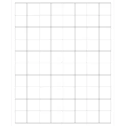 Tape Logic ® Laser Labels, Rectangle, 1" x 1", White, 8000/Case (LL104) Hot